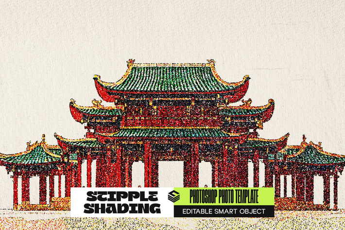 Stipple Shading Photo Effect