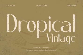 Dropical  - Vintage sans serif