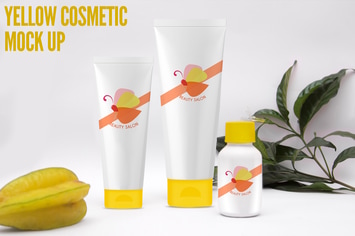 Yellow Cosmetic Mock Up