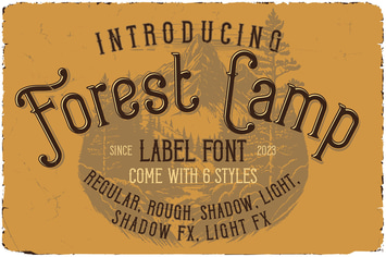 Forest Camp Display Font