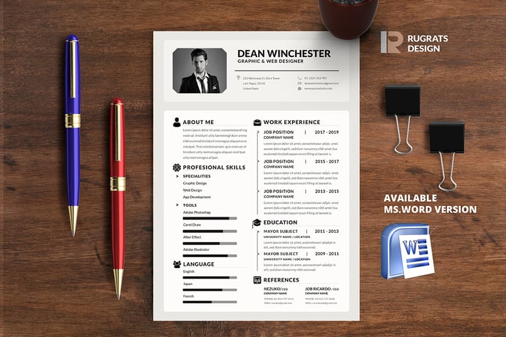 Minimalist CV Resume R5