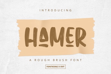 Hamer - Rough Brush Font