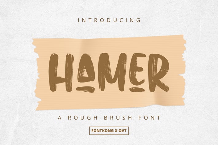 Hamer - Rough Brush Font