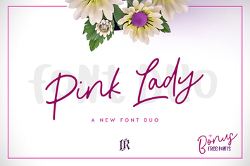 Pink Lady Font Duo