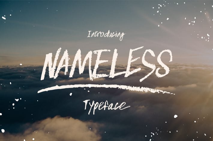 Nameless typeface