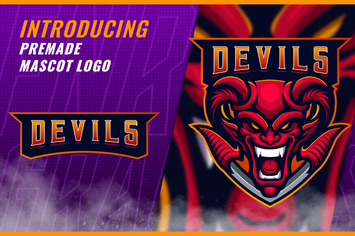 Red Devil - Mascot Esport Logo Template