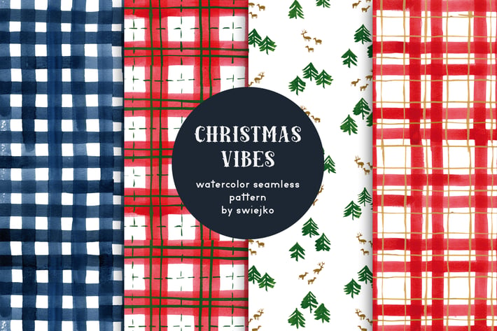 Christmas Vibes - seamless patterns