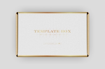 Rectangular Cardboard Box Mockup