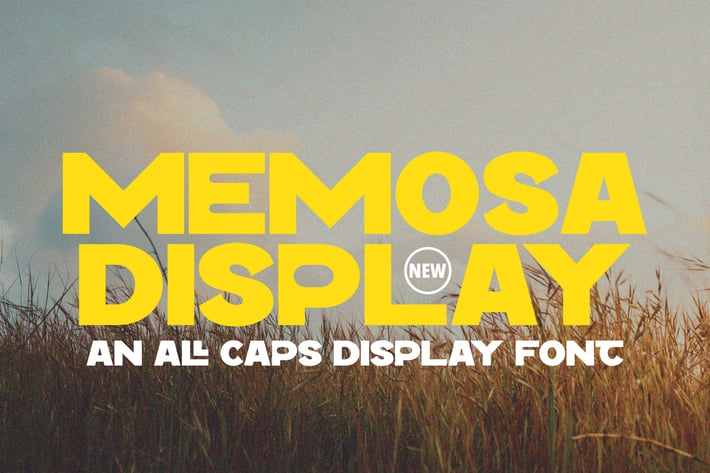 Memosa - All Caps Display Font