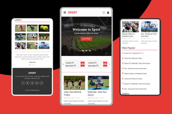Sport – Mobile Template