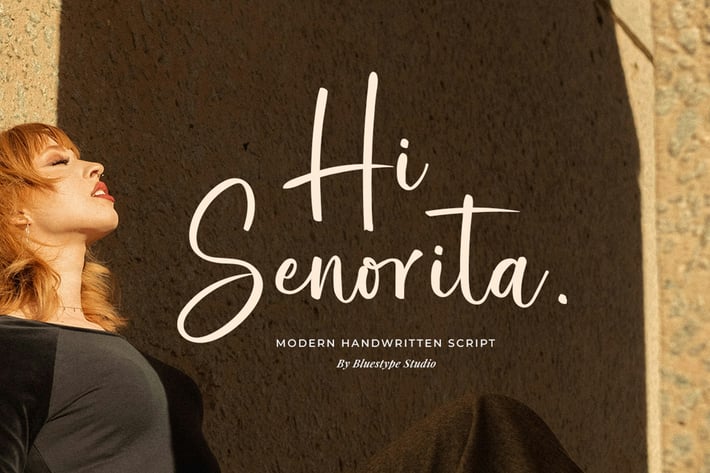 Hi Senorita - Modern Handwritten Script