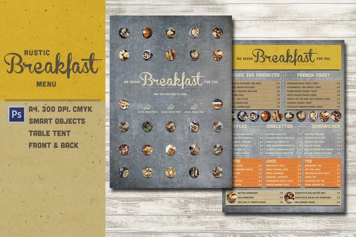 Rustic Breakfast Menu