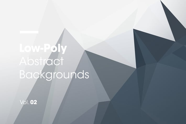 Low-Poly | Abstract Backgrounds | Vol. 02
