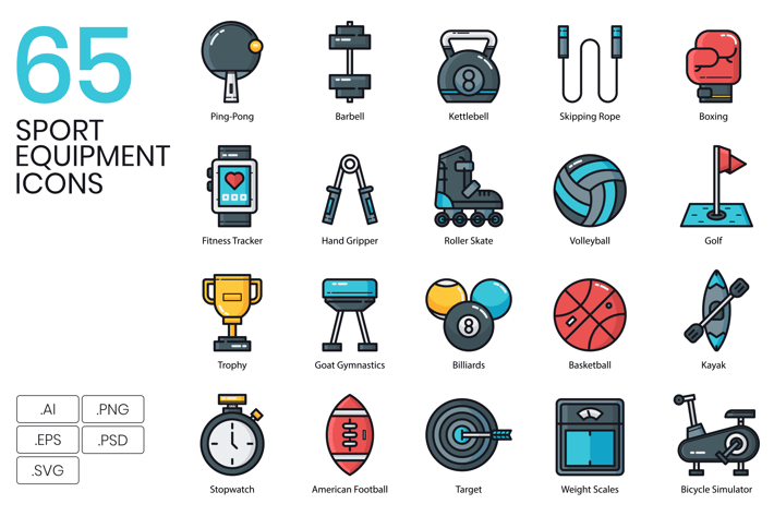 Sport Equipment Icons