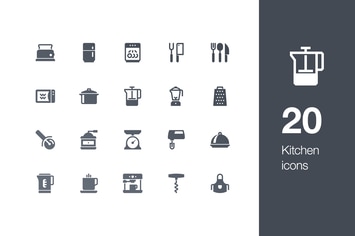 20 Kitchen icons