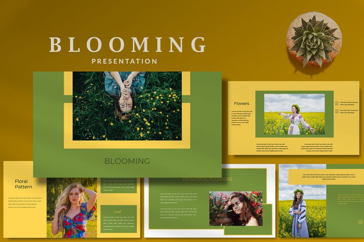 Blooming Natural - Creative Powerpoint Template