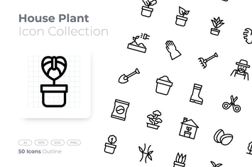 House Plant Outline Icon