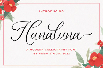 Hanaluna - Wedding Font