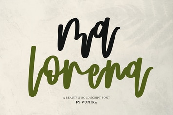 Ma Lorena | A Beauty & Bold Script Font