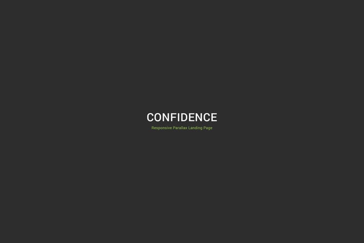  Confidence Responsive Parallax Landing Page 