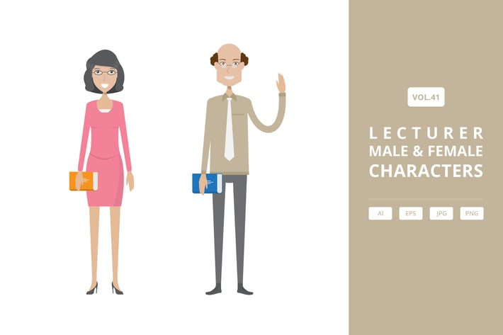 Lecturer - Male & Female Characters Vol.41
