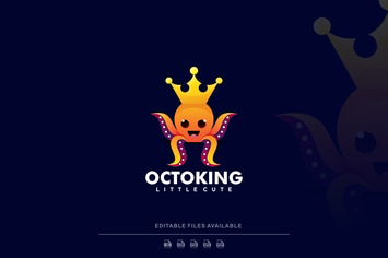 Octopus Gradient Colorful Logo