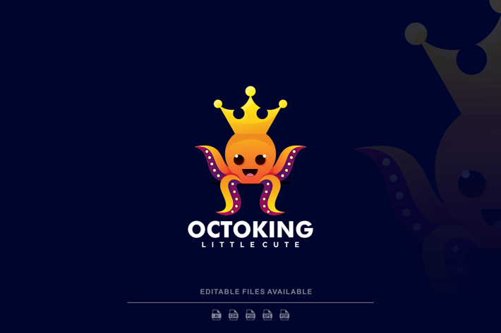 Octopus Gradient Colorful Logo