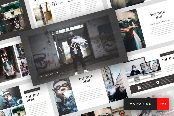 Vaporise - Vape & Vapor PowerPoint Template