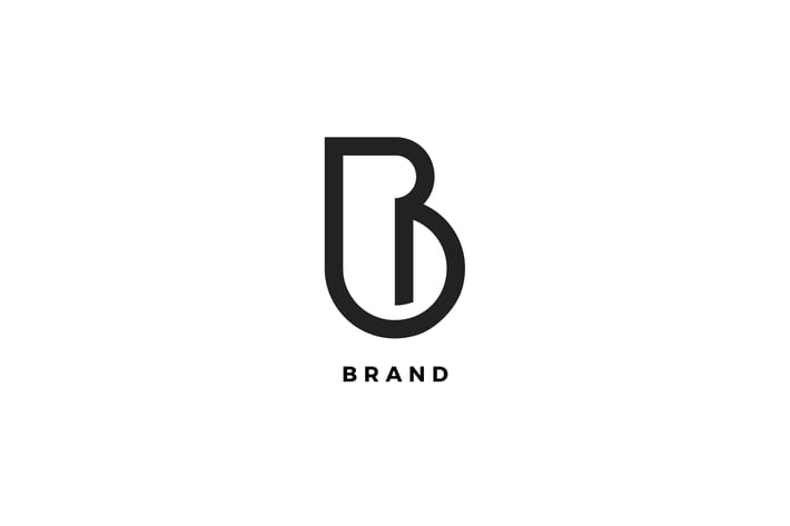 B Letter Brand Logo Template