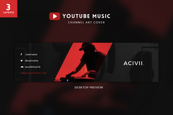 Youtube Music Channel Art