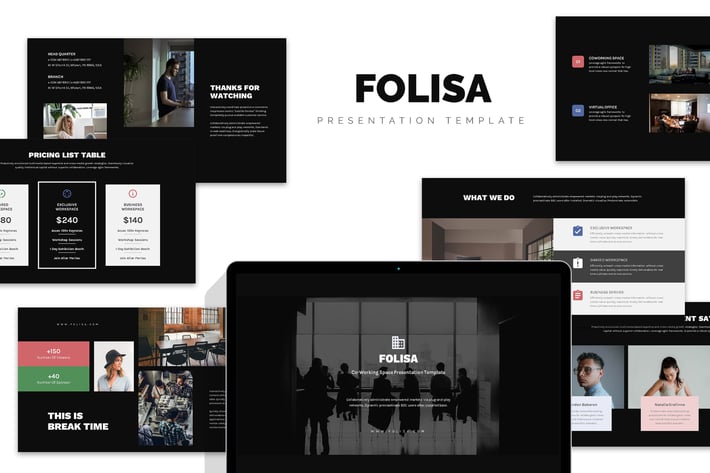 Folisa : Coworking Workspace Business Keynote