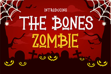 The Bones Zombie - Halloween Font