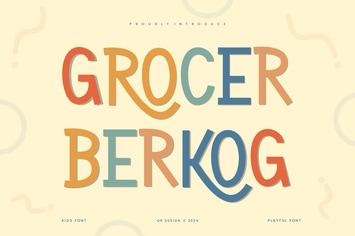 Grocer Berkog - Paint & Playful Font