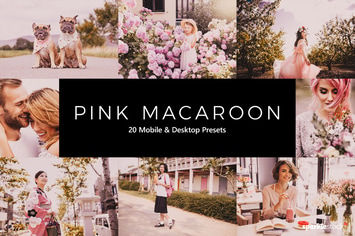 20 Pink Macaroon Lightroom Presets & LUTs