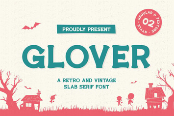 Glover - Vintage Slab Font