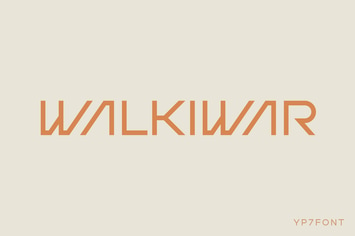 Walkiwar Modern Display Font