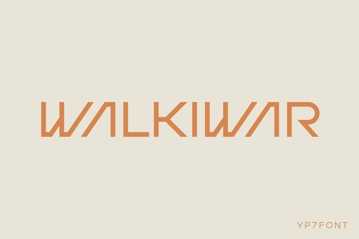 Walkiwar Modern Display Font