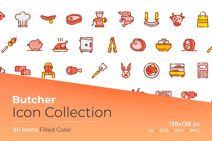 Butcher Filled Color Icon