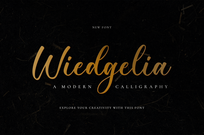 Wiedgelia - Wedding Font