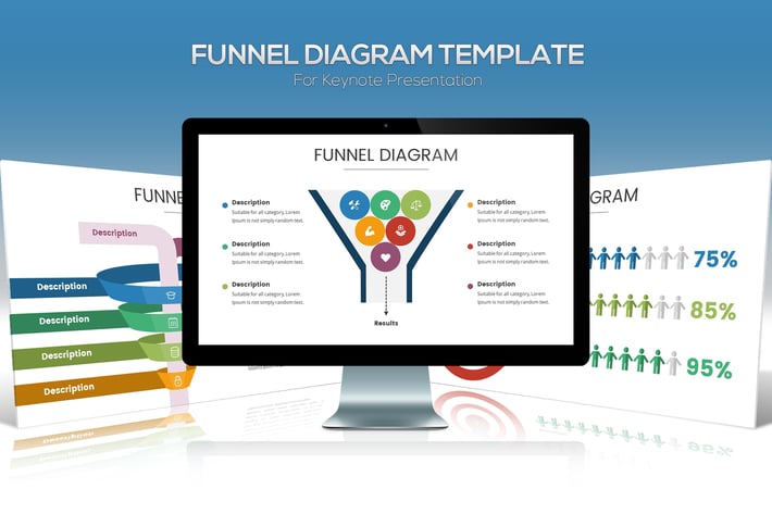 Funnel Chart Template for Keynote Presentation