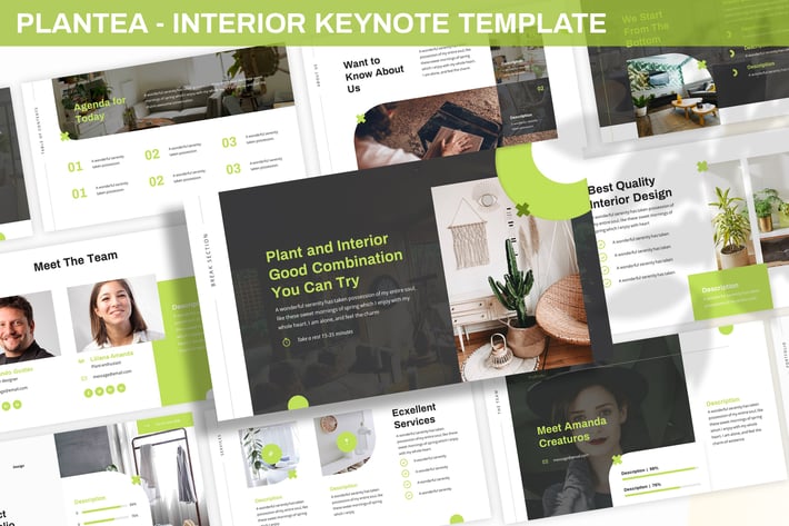 Plantea - Interior Keynote Template