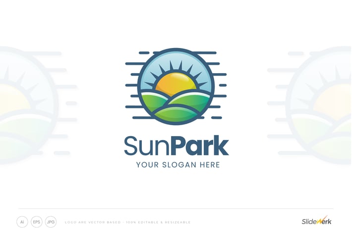 Landscape View Logo Template