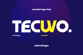 TECWO - Rounded Logo Font
