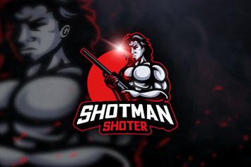 Shotman Shoter - Mascot & Esport Logo