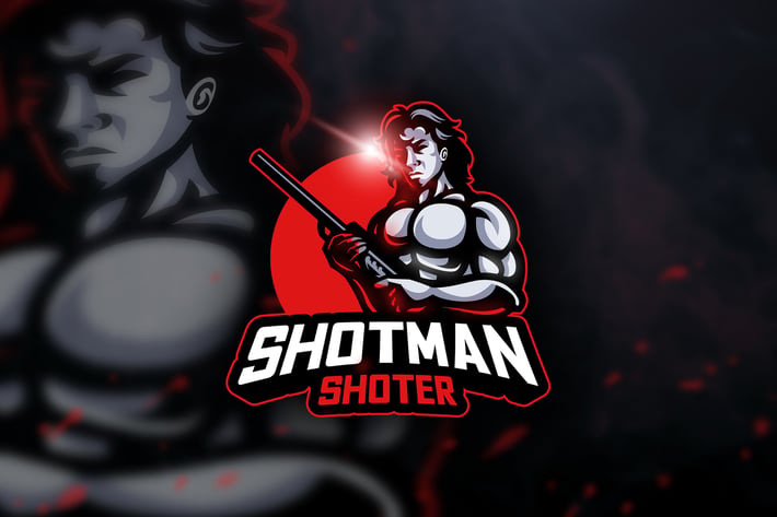 Shotman Shoter - Mascot & Esport Logo