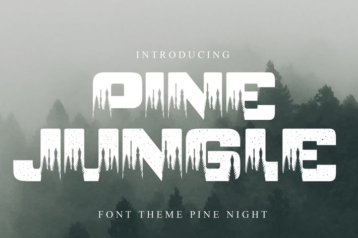 Font Pine jungle