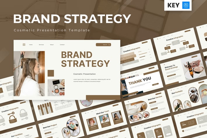 Brand Strategy - Cosmetic Keynote Templates