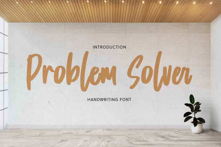 Problem Solver - Playful Display Font