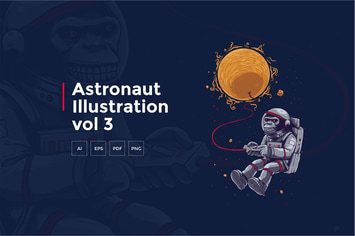 Astronaut Tshirt Graphic vol 3