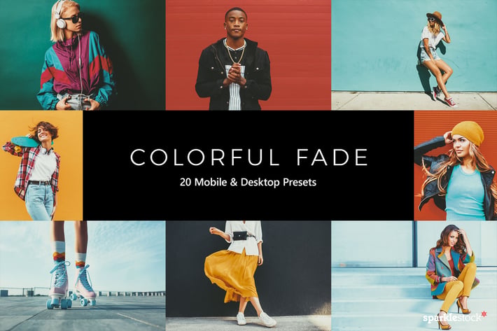 20 Colorful Fade Lightroom Presets & LUTs